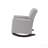 Light Gray Linen Rocking Chair