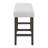 Wyncote Wood Upholstered Counter Bench, Stone Gray