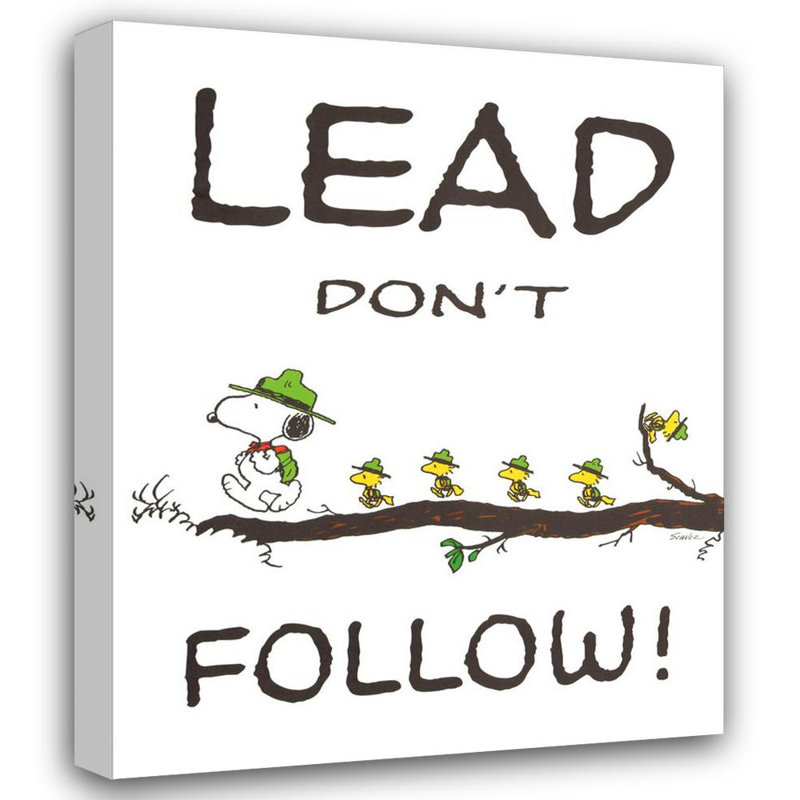 Lead Do not Follow, 35" H x 28" W