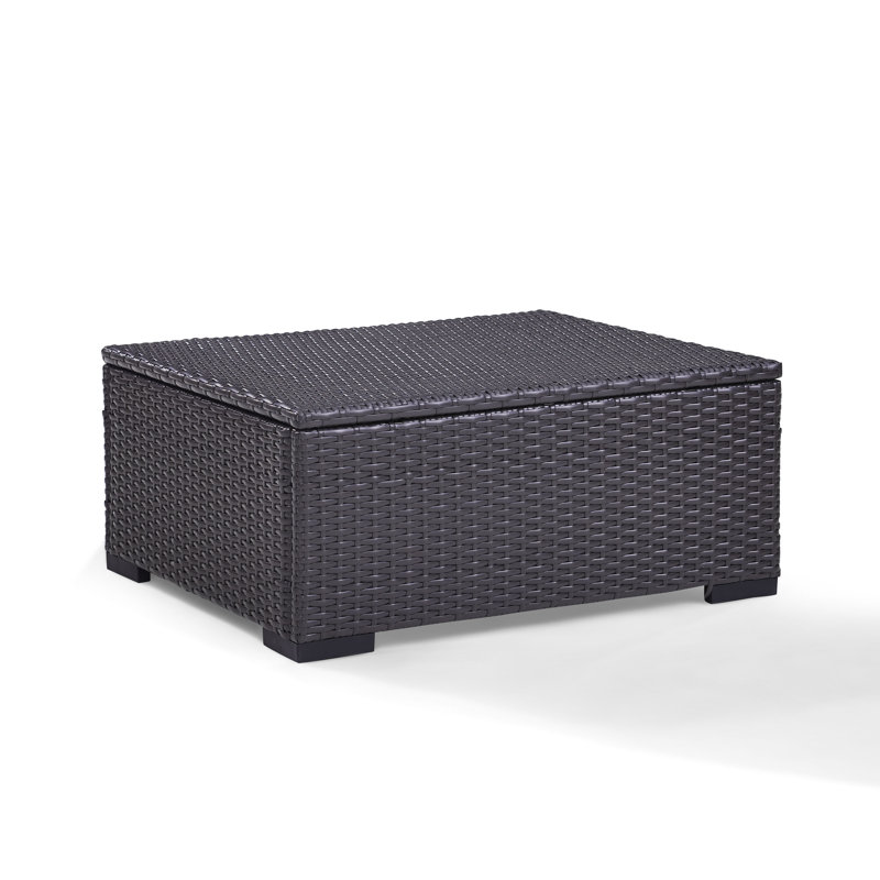 Repose-pieds d'extérieur avec coussin Arbedella, Brume
