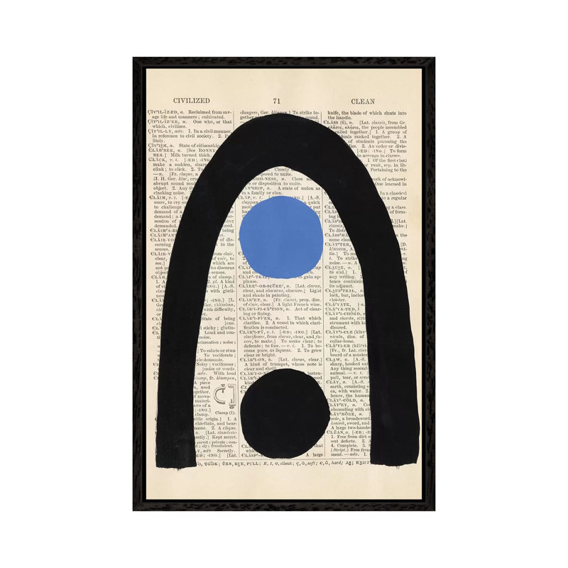 Modern Quotation III by Renée Stramel - Floater Frame Gallery-Wrapped Canvas Giclée on Canvas, 66.04 cm H x 45.72 cm W, Black