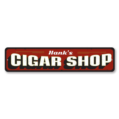 Enseigne de cigare en métal