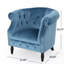 Fauteuil club rembourré et capitonné Modern-133995345