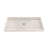 DreamLine SlimLine 32 inch D x 60 inch W x 2 3/4 inch H Single Threshold Biscuit Alcove Shower Base with 2 inch Brushed Nickel Center Round Drain-118322160-118322174