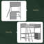 Lit mezzanine simple avec tablettes et bureau-751654763