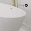 Baignoire de trempage autoportante en acrylique 60 po x 31 po