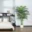 Adcock Artificial Palm Tree in White Planter-128604201