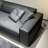 Black Genuine Leather Modular Sofa cushion couch-929281499-929281492