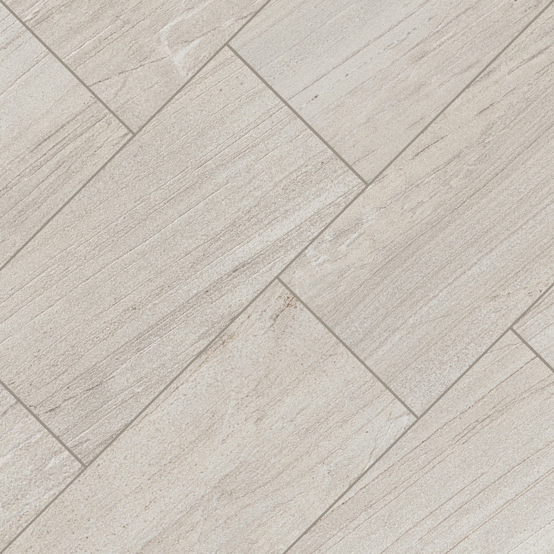 Regatta 12 in. x 24 in. Lappato Porcelain Stone Look Floor and Wall Tile, Buff