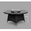 Harold 6 - Person Patio Dining Set Umbrella Hole Included Round Table with Cushions Included