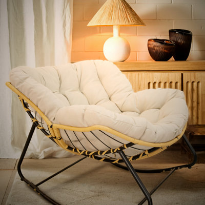 Fauteuil à bascule pour l'extérieur Décoratif pour la maison, ergonomique, métal de haute qualité, aide à dormir une bonne décoration,