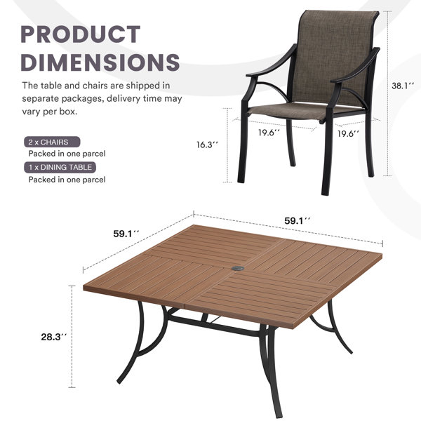 Dimensions du produit