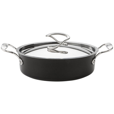Meyer Circulon Style Hard Anodised Non Stick Sauteuse/ 24Cm/2.8L With Stainless Steel Lid