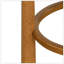 Tabouret de bar à dossier bas en bois Elise-604613911