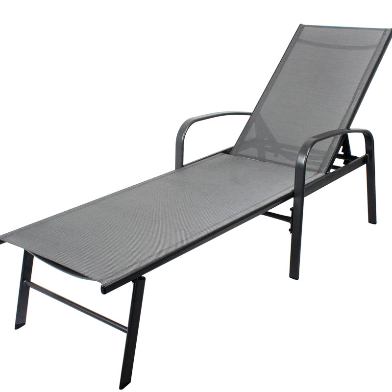 Jayde Outdoor Metal Chaise Lounge