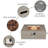 Kinzie Square Concrete Propane Smokeless Fire Pit Table with Lid-709298025