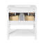 Armoire de meuble-lavabo autoportante 30 po avec lavabo en céramique, 5 tiroirs et une tablette ouverte-2142496576