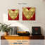 Hardie Big Hearted Gold sur fond rouge-109206683