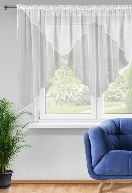 Solid Colour Swag Window Pelmet