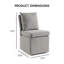 Chaise d'appoint à roulettes Wrentham Burney-1151694470