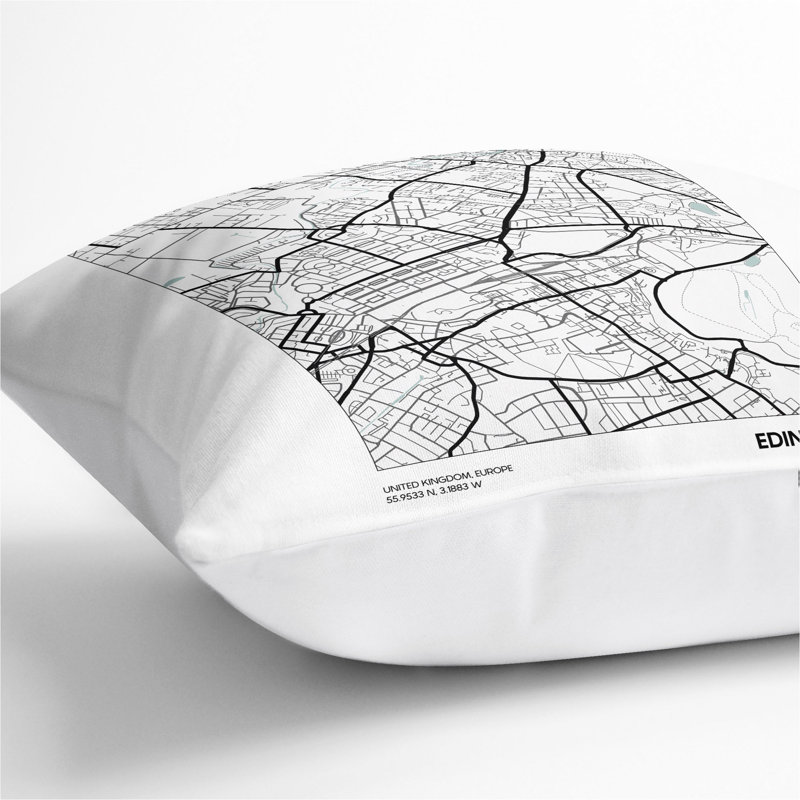 Square Cushion, 55cm H x 55cm W x 20cm D, White