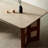 Sintered stone solid wood article dining table set-107393367