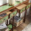 Console de style champêtre avec 2 tiroirs