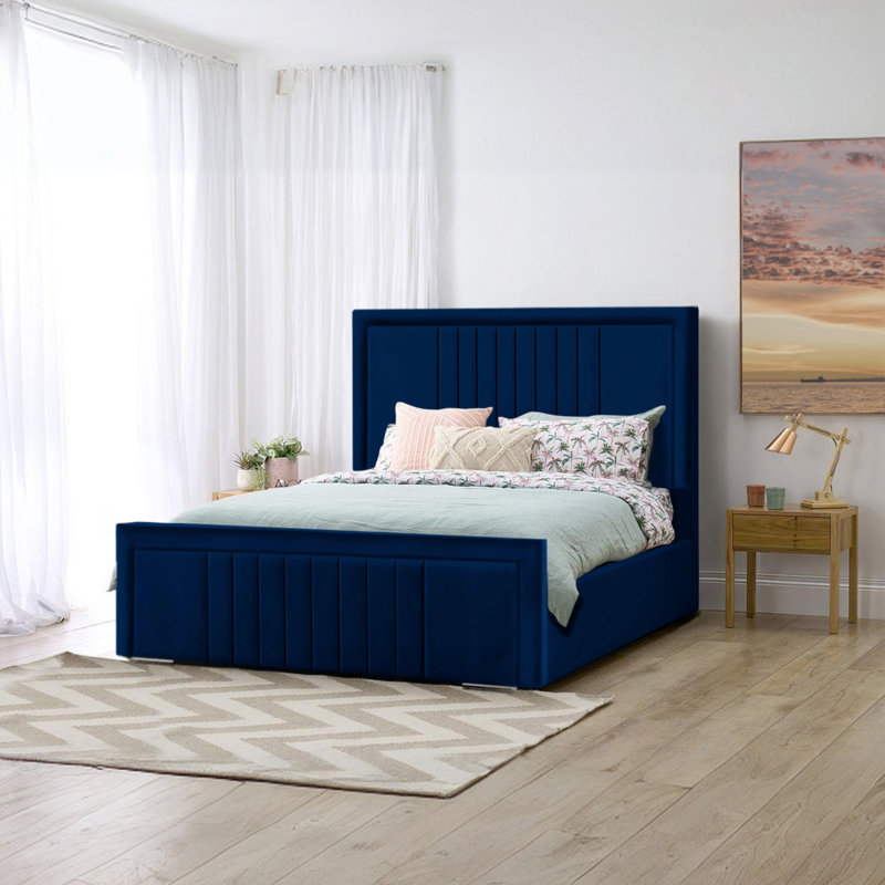 Amandaleigh Upholstered Bed, Double (4'6), Marine