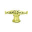 Acanthus leaves large knob with flared foot Romanesque style in Museum Gold finish-1098120276