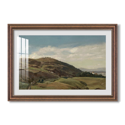 Ekeberg and Oslo Church, 1852-Adolph Tidemand-Custom Framed Canvas