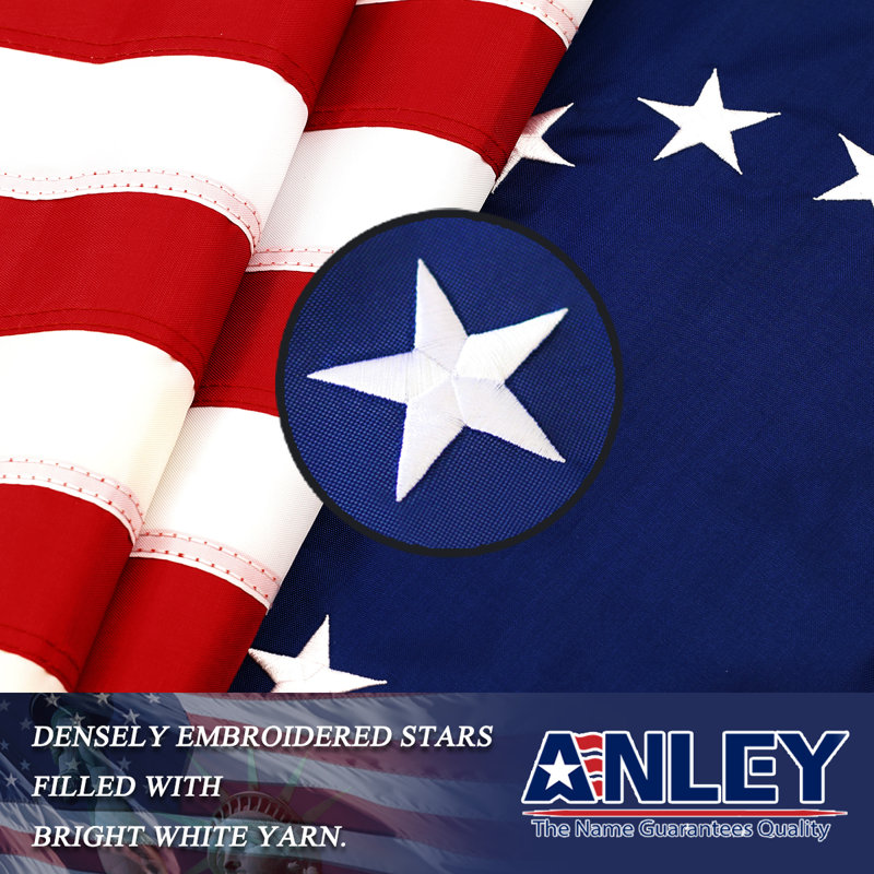 Betsy Ross 2x3 Foot Red White Blue Embroidered Nylon Flag