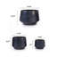 Handmade Solid Glaze Ceramic Planter Set of 3, Dark Green, for Monstera and Fiddle-Leaf Fig, Breathable Clay, Indoor and Outdoor Use-1547508986
