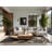 Soft Plush Durden Longhouse Defender Rustic Wood & Shiplap Area Rug in Black – Beige Binding-449750103