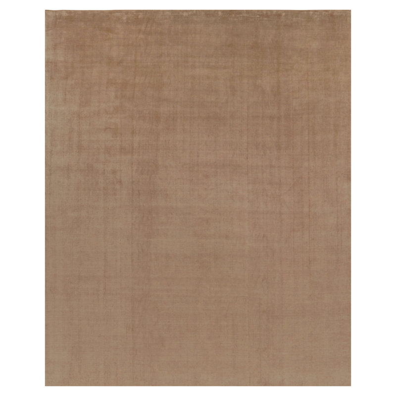 Textural Hand Knotted Silk Area Rug