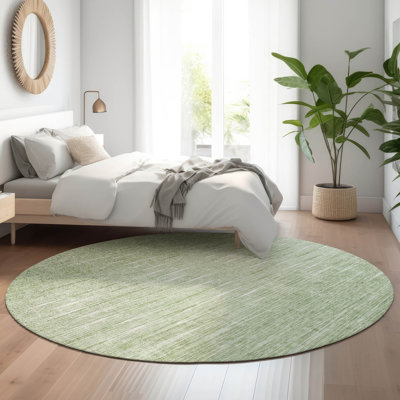 Premium Machine Washable Prisco Aloe Rug