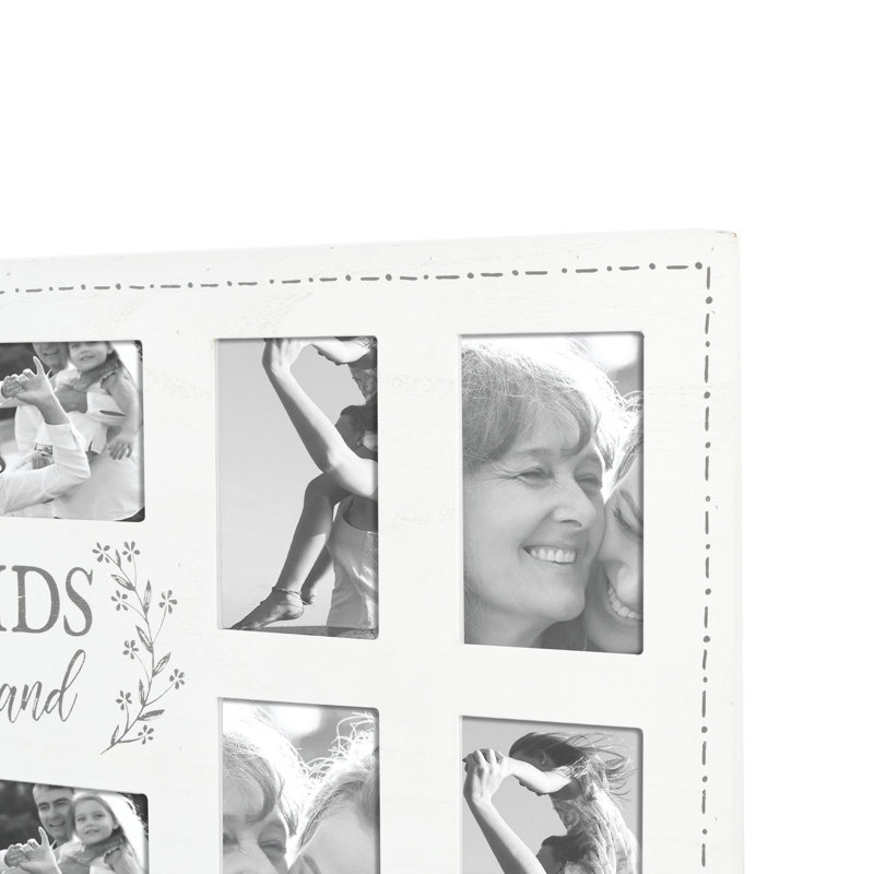 Elijan 4" x 6" 12-Opening Wall Collage Picture Frame, White
