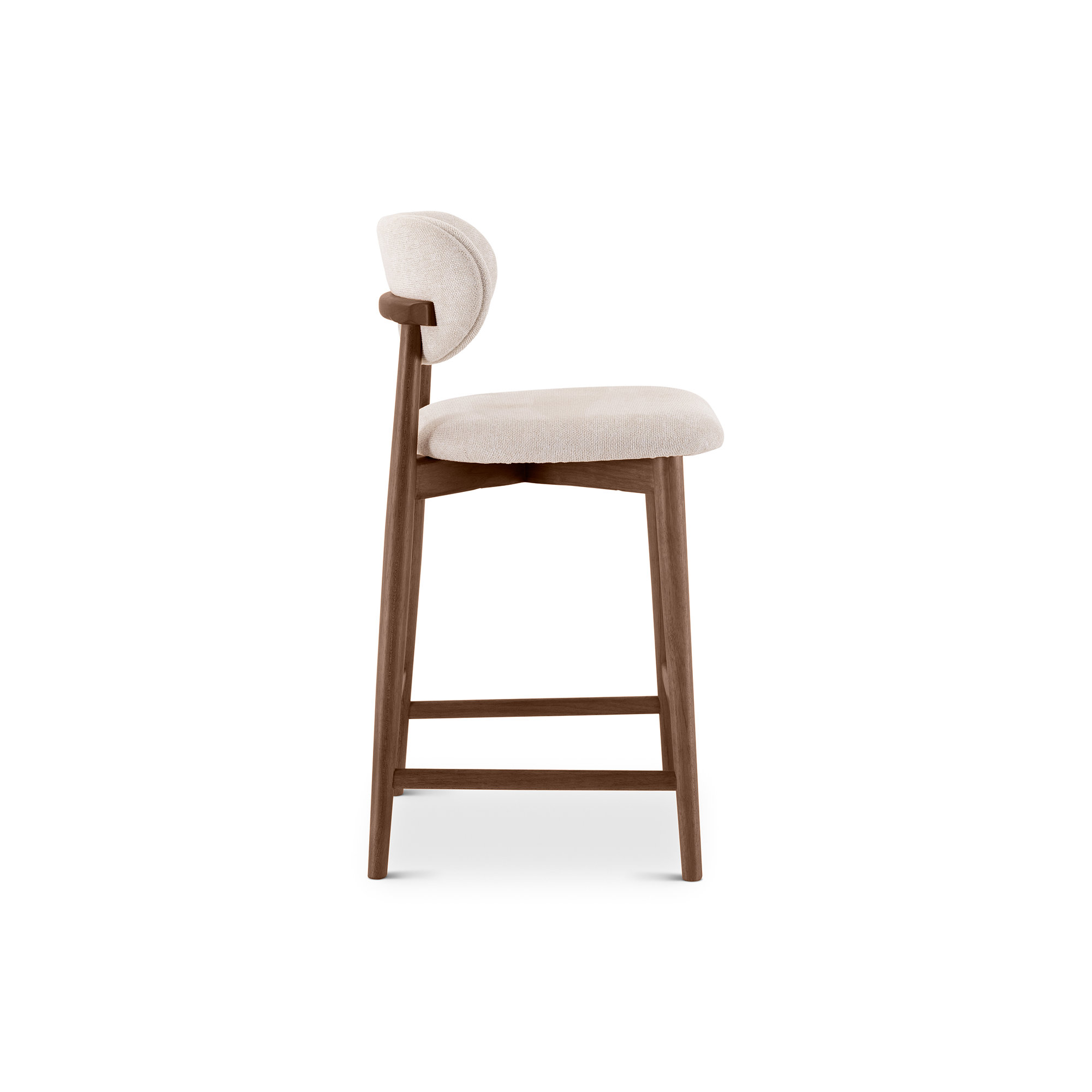 Lucia Bar/Counter Stool - Harvest Jute Seat - Ebano Frame, Counter Stool (26" Seat Height), Brown