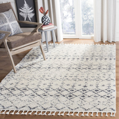Triplett Geometric Beige/Grey Area Rug