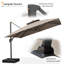 2.8m Square Cantilever Parasol-770705975