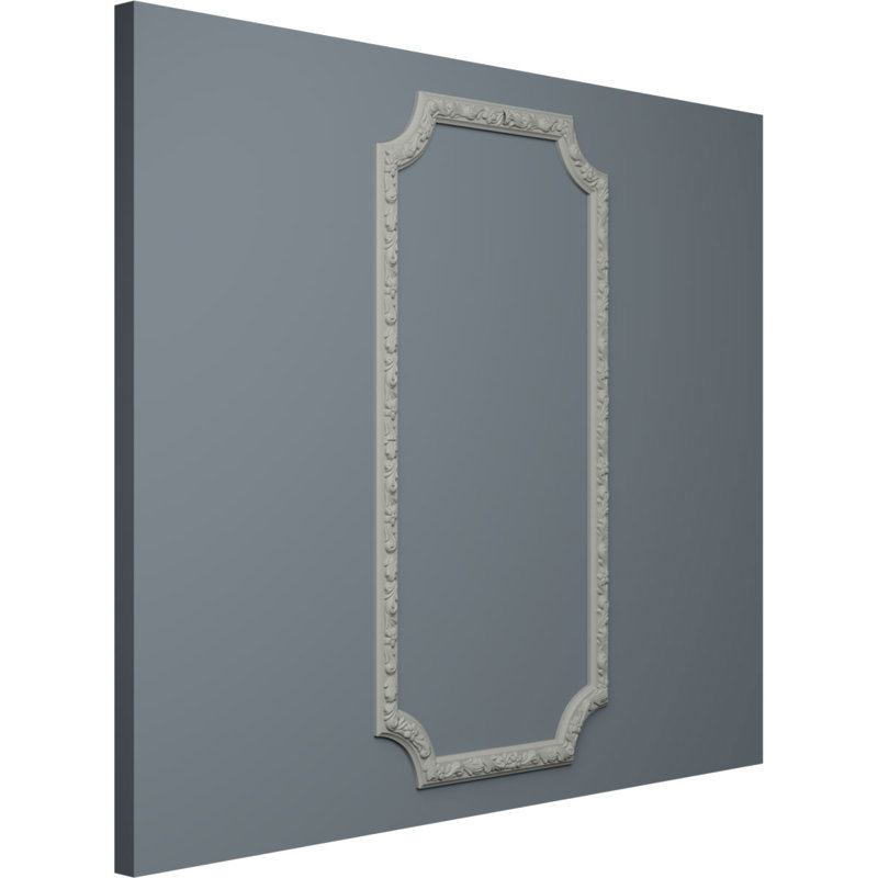 Sussex Floral Gray Polyurethane Panel Moulding Kit