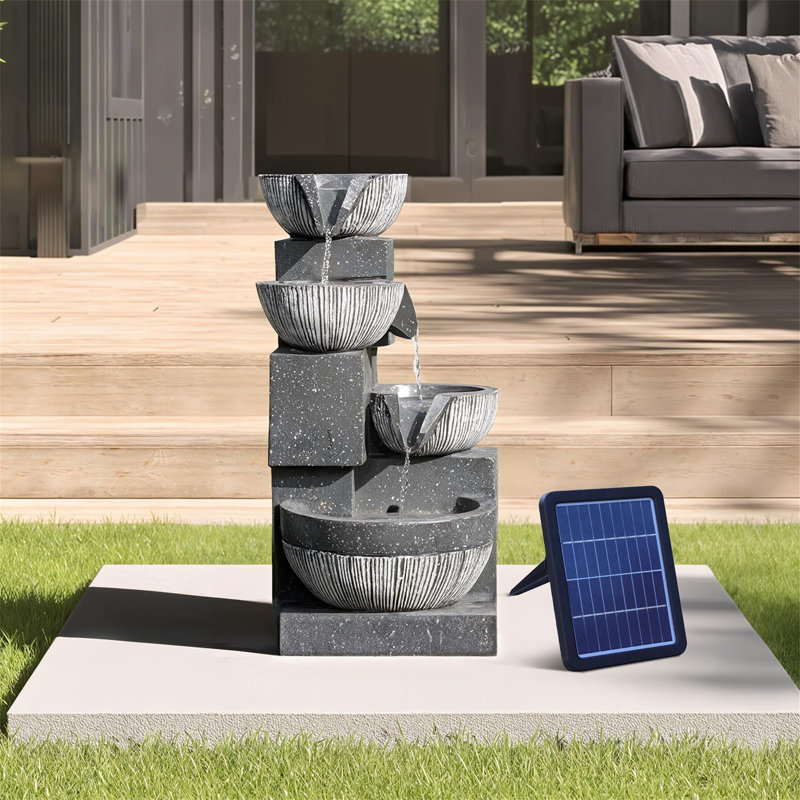 Weather Resistant Floor Fountain with Light
