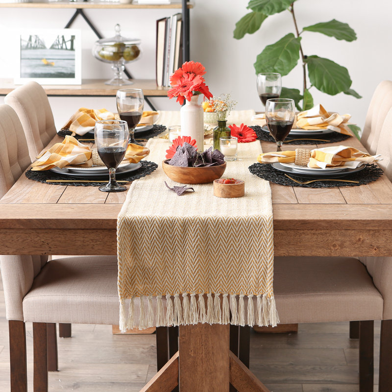 Desta Solid Table Runner,  72'' x 15'' , Tango Red