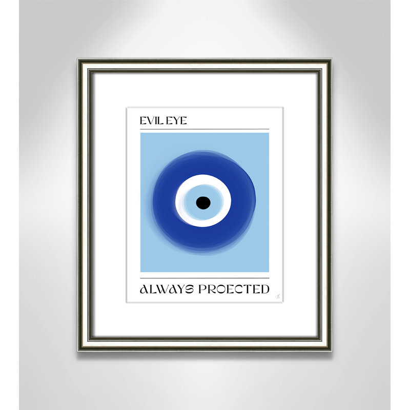 «Evil Eye» par Volfova, L 14,25 po x H 16,25 po, Imprimé mat, Argent classique