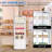 Commercial Refrigerator Display, 215L/7.6 Cu. Ft Display Refrigerator Pastry, Countertop/Floor Refrigerator, Double-Layered Glass Display Refrigerator with Wheels, Led Lights, Auto Defrost