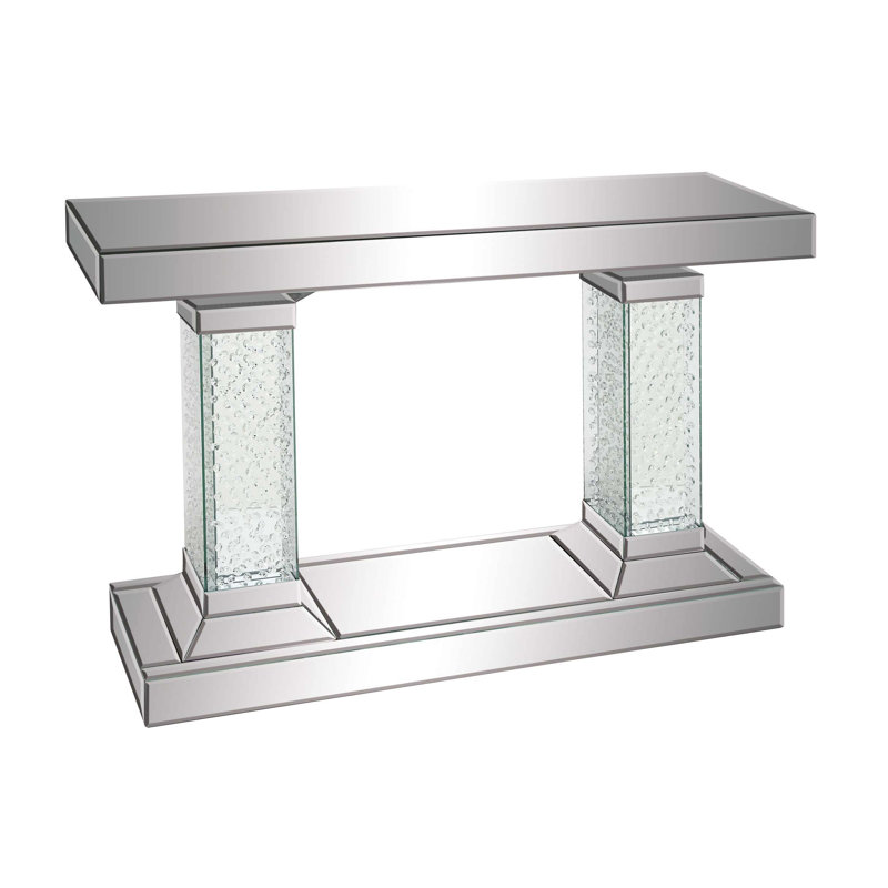 42'' Glass Top Console Table