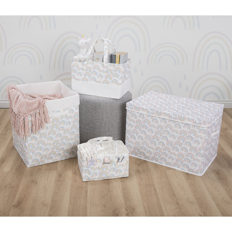 Sammy & Lou Rainbow Print Felt Toy Storage Chest
