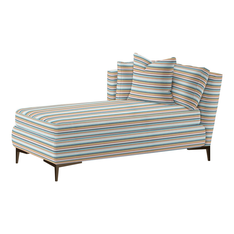 Aiden Chaise Lounge, Antique Bronze, Left Hand Facing, Rise Fern (Performance fabric) 1357-34