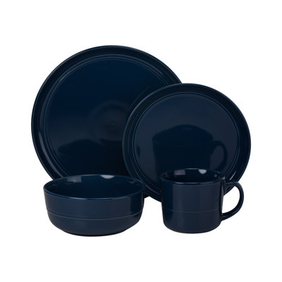 Double Line 16-Piece Dinnerware Set, Service for 4
