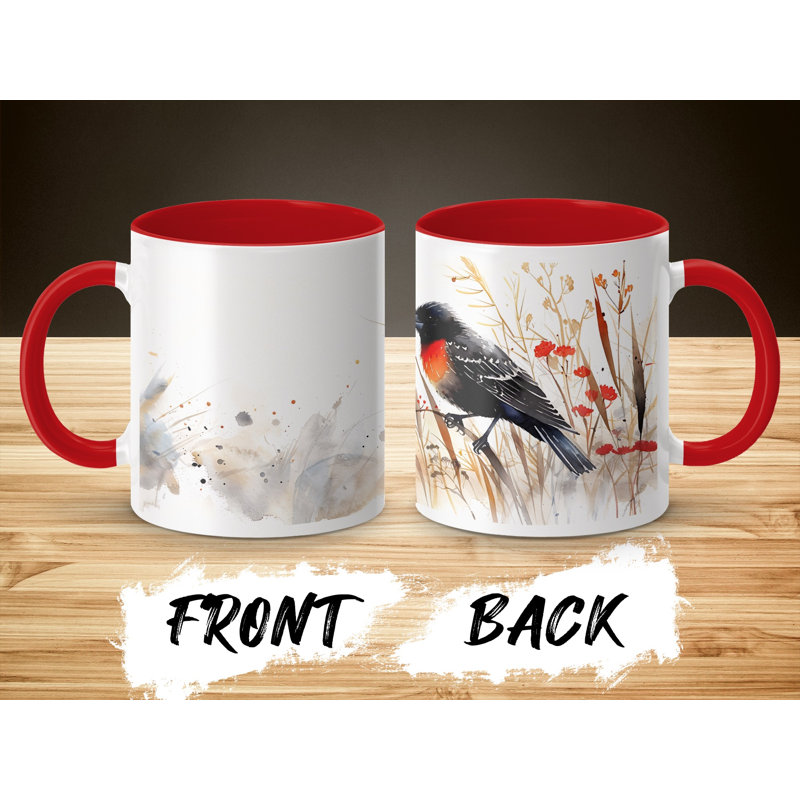 Ceramic Coffee Mug, Red