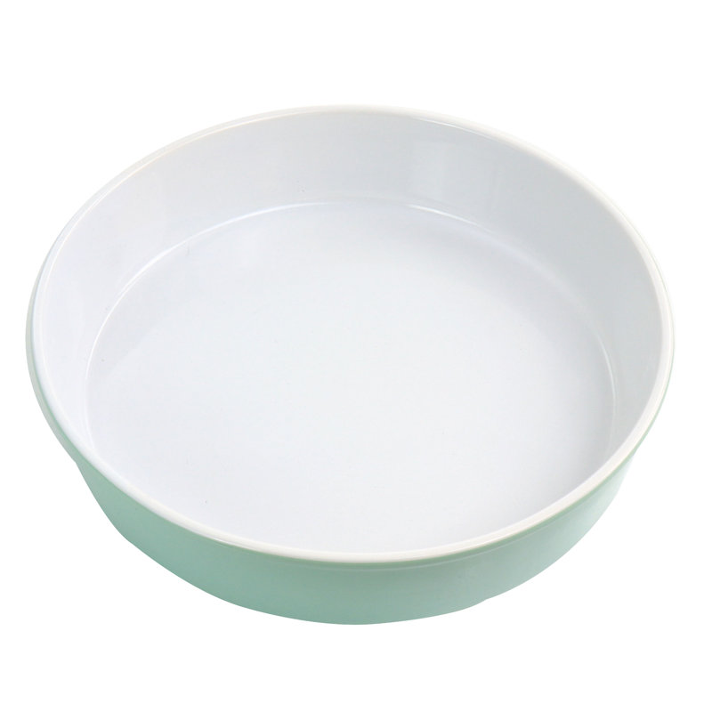 Martha Stewart 1.3 Qt. Stoneware Round Baker, Turquoise